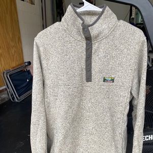 LL Bean Sweater Fleece Pullover M Tall